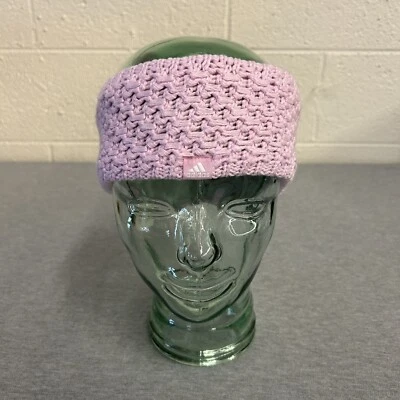 NWT adidas Women's Crestline Knit Fleece Lined Headband Orchid Fusion Purple OSF - Image 1 of 4