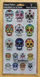 Themed Stickers/ Day Of The Dead/ 17 pieces - Picture 1 of 1