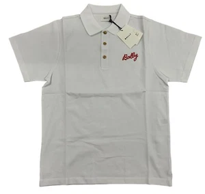 Bally Poloshirt weiß Baumwolle mit rotem Logo Gr. XXL - Bild 1 von 4