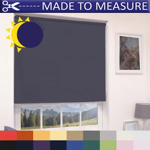 MADE TO MEASURE BLACKOUT ROLLER BLINDS - 100% THERMAL - CUSTOM MADE TO SIZE - Picture 1 of 20