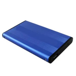 Boîtier de disque dur 2.5" SATA USB 3.0 boîtier HDD SSD disque dur aluminium bleu - Photo 1/1
