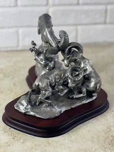 Legends Pewter 162/2500 By DD Edwards Double Trouble Big Horn Rams Limited 1986 - Bild 1 von 24