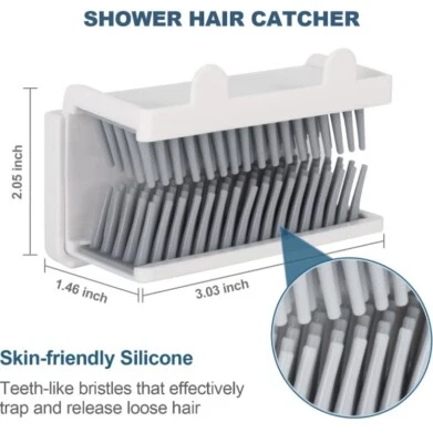 Cepillo de drenaje de ducha de silicona para baño cocina fregadero de agua Foto 1 de 4