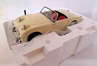 Kyosho Modell Austin Healey Sprite Mk 1 "Frogeye" englisch weiß Maßstab 1:18 - Bild 1 von 2