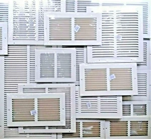Wall Vent CHOOSE SIZE White 8" x 24", 10" x 4", 14" x 6" Wall/Ceiling Vents HVAC - Picture 1 of 7
