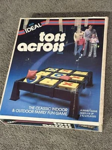 Vintage Ideal Toys Toss Across Tic-Tac-Toe Game Bean Bags & Box See Description - Picture 1 of 4