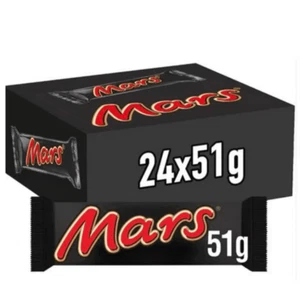 Full Case Mars Chocolate Bars Standard Size 24x 51g Bars - Fresh Stock - Picture 1 of 2