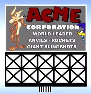 Miller Engineering ~ HO or O Scale ~ Acme Corporation Animated Billboard ~883751 - Picture 1 of 1
