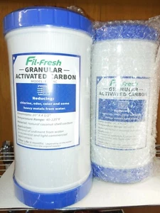Pack Of 2 Fil-Fresh Big Blue Granular Carbon Filters - Picture 1 of 2