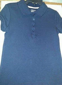 Girls Izod Brand Navy Blue Polo School Shirt Size Xsmall 4/5 - Picture 1 of 2