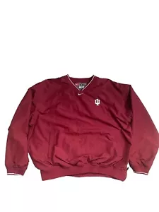 Vintage Nike Team Center Swoosh Pullover Windbreaker IU Indiana Mens Size XXL - Picture 1 of 6