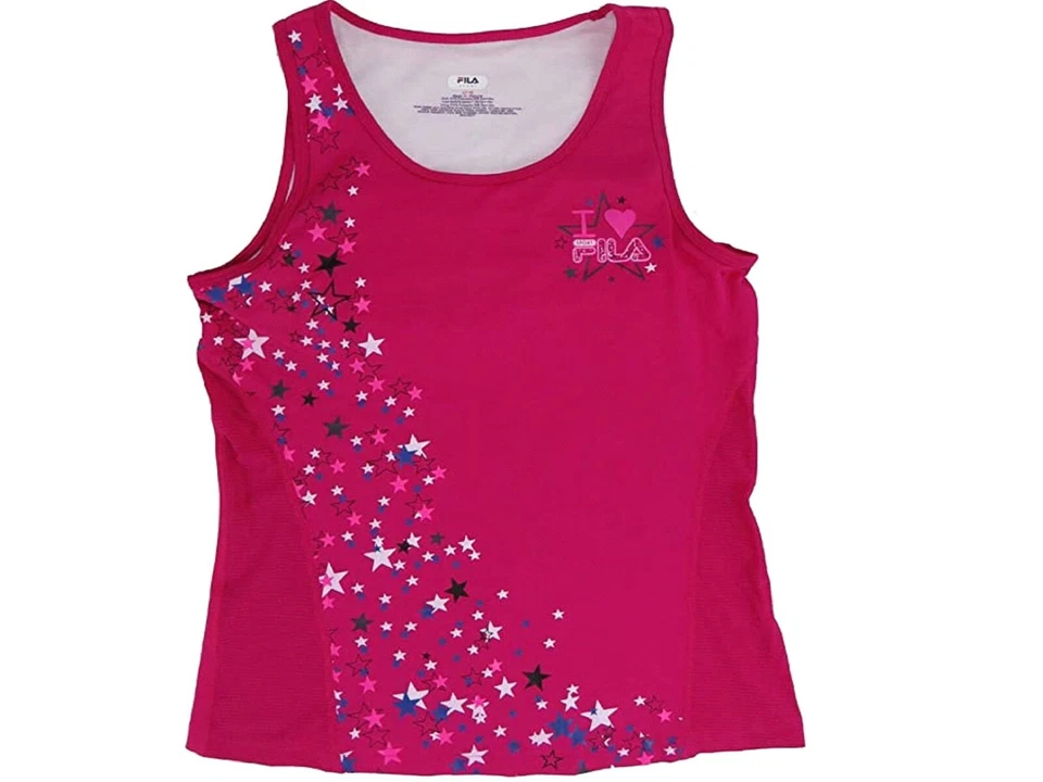 Regata Fila Sport - Meninas Grandes - "I love Fila" sem mangas - Nova com etiquetas - Imagem 1 de 1