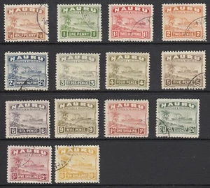 SG 26 39b Nauru 1924-48 . ½d-10/- CAT £225 - Picture 1 of 1