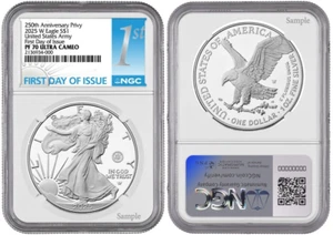 2025 W Silver Eagle $1 United States Army Privy NGC PF70 FDI Ultra CAMEO #891 - Picture 1 of 1