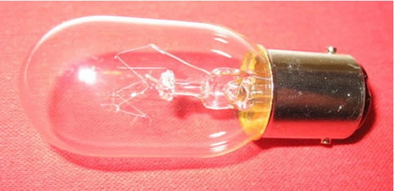 BULB, 15W BAYONET DOUBLE CONTACT, CLEAR #649 fits SINGER 4830, 4832, 5417, 5430, - Image 1 of 1
