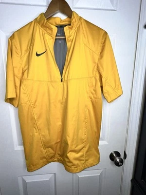 Nike Men’s X Small Yellow Short Sleeve Windbreaker Jacket Top XS 615704-732 - Image 1 of 4