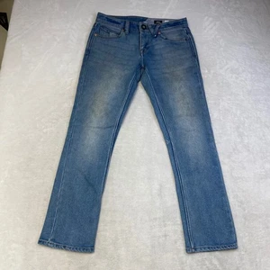 Volcom Vorta Slim Straight Denim Jeans Mens Size 30 Light Wash Casual - Picture 1 of 10