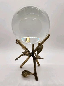 Vintage Brass Branch Leaves Candle Holders Gold Leaves Paperweight Holder - Picture 1 of 12