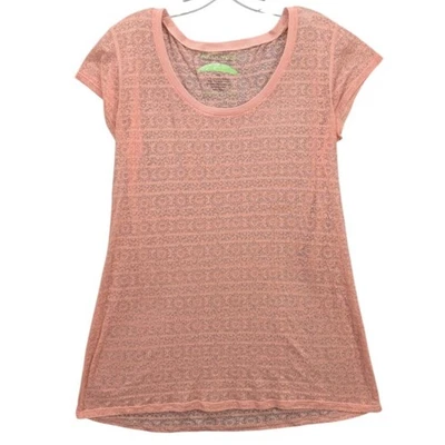 Camiseta informal Earth Yoga para mujer ropa orgánica sostenible melocotón talla XL Foto 1 de 4