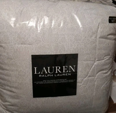 Brand New Ralph Lauren  Full/Queen 3PC Comforter Set WATER LILY - Image 1 of 4