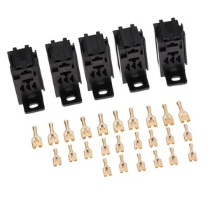 Relay Sockets 5-Pin With 25pcs Copper Terminals Plastic and Metal Automotive - Picture 1 of 12