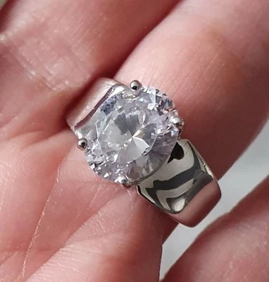 Judith Williams Eleganter Solitär Zirkonia Ring 925 Silber rhodiniert Gr. 17  - Bild 1 von 4