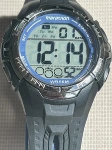 Timex Marathon Indiglo Watch WR50M,New Battery - Picture 1 of 8