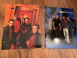 NSync zwei (2) Notebook Pocket Ordner 2000 Justin Timberlake & Group EC - Bild 1 von 3
