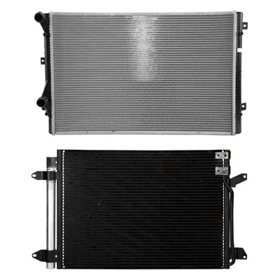 For Volkswagen Jetta 12-14 Reach Cooling BNDL-459576 Radiator & Condenser Kit Foto 1 de 2