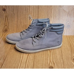Timberland dausette grigio pelle scarpe donna sneakers stivali taglia 10 - Foto 1 di 9