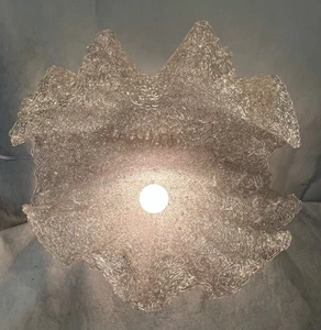 Vintage Spun Fiberglass Clam Shell Accent Lamp Tiki Beach Mid Century Modern  - Picture 1 of 11