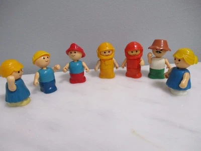 Винтажный Playskool Li'l Playmates Лот из 7 - Изображение 1 из 3
