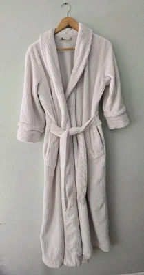 Soft Surroundings Plush soft Textured Bathrobe Belted Pink Cozy - Image 1 of 4