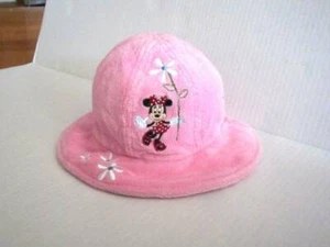 The Disney store Baby Girls Minnie Mouse Terry Cloth Beach hat size small 6-12 M - Picture 1 of 3