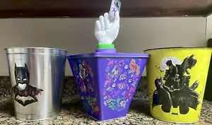 Batman 85th Anniversary Combo Tin Popcorn Bucket Set of 2 Plus Joker Bucket - Picture 1 of 20