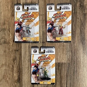 Street Fighter Nano Metalfigs Lot of 3 Ken, Guile, Chin-Li New Capcom - Picture 1 of 12