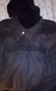 Harley-Davidson Mens Road Warrior 3 In 1 Cotton Casual Olive Moto Jacket Size XL - Picture 1 of 3