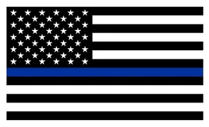 Blue Lives Matter Police USA American Thin Line Flag 6''x 3'' Car Decal Sticker - Bild 1 von 1
