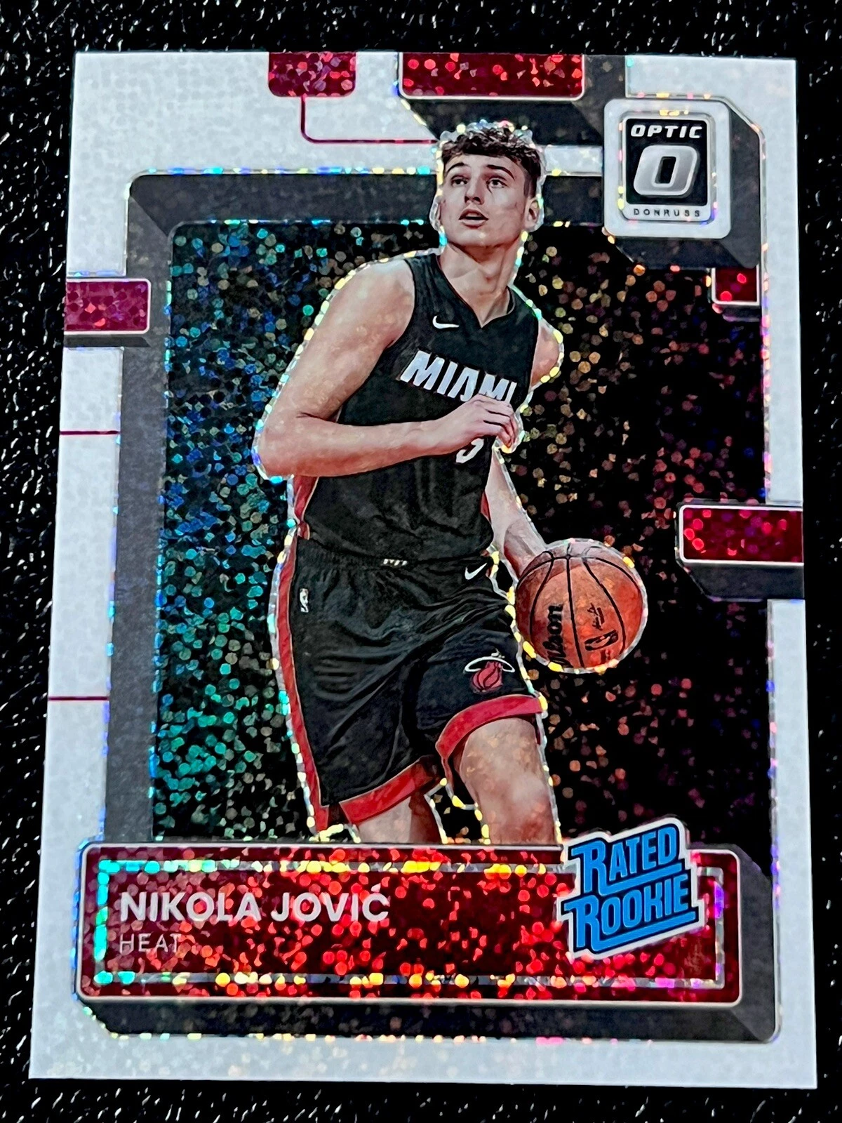2022-23 Donruss Optic NIKOLA JOVIC White Sparkle Rated Rookie RC #224 - Heat