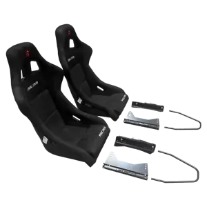 Pair of ASCARI Drift/Track/Race/Rally Fibreglass + Suede Black Seats - Picture 1 of 10