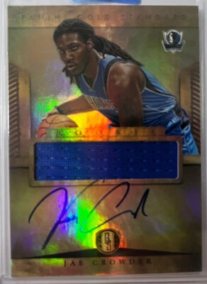 Jae Crowder RPA Gold Standard Dallas Mavericks #245 Rookie Auto Patch - Image 1 of 2