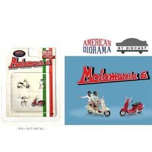 AMERICAN DIORAMA 1/64 DIECAST MODEL FIGURES SET MOTOMANIA 6 AD-76515 - Picture 1 of 1