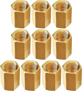 Bremsleitungsverschraubungen 10 Stück Messing Inverted Flare Bremsleitungsverschraubungen 3/8" 24 Gewinde - Bild 1 von 2