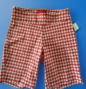 Krazy Larry TUMMY CONTROL pull on stretch RED Bermuda Golf shorts. Sz 4 EUC - Picture 1 of 5