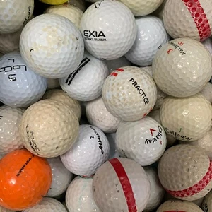 CHEAP GOLF BALLS - ONE HIT LEFT - KNOCK AWAY - PRACTICE-USED LAKE BALLS 100 PACK - Picture 1 of 3