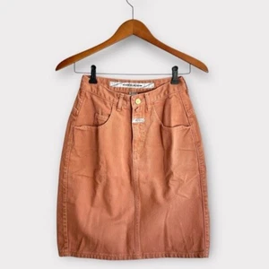 VTG 90s Marithe Francois Girbaud Sz 5/6 RUNS SMALL Stonewashed Jean Mini Skirt - Picture 1 of 8
