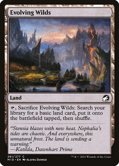 x4 Evolving Wilds  #261 | MID Innistrad: Midnight Hunt | MTG - Image 1 of 1