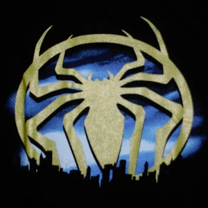 Amazing Spider-Man T-Shirt Gold Metallic Logo NYC Skyline Marvel Comic Superheld - Bild 1 von 3