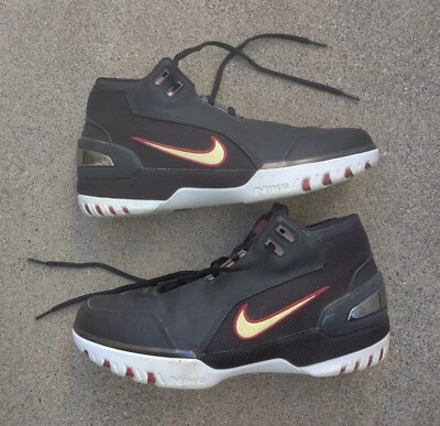 Size 9.5 - Nike Air Zoom Generation Black White Crimson 2004 OG - Image 1 of 4