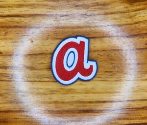2" Braves A - gestickter Bügelbild Patch. Kein Nähen nötig, kann auf Wunsch sein. - Bild 1 von 1